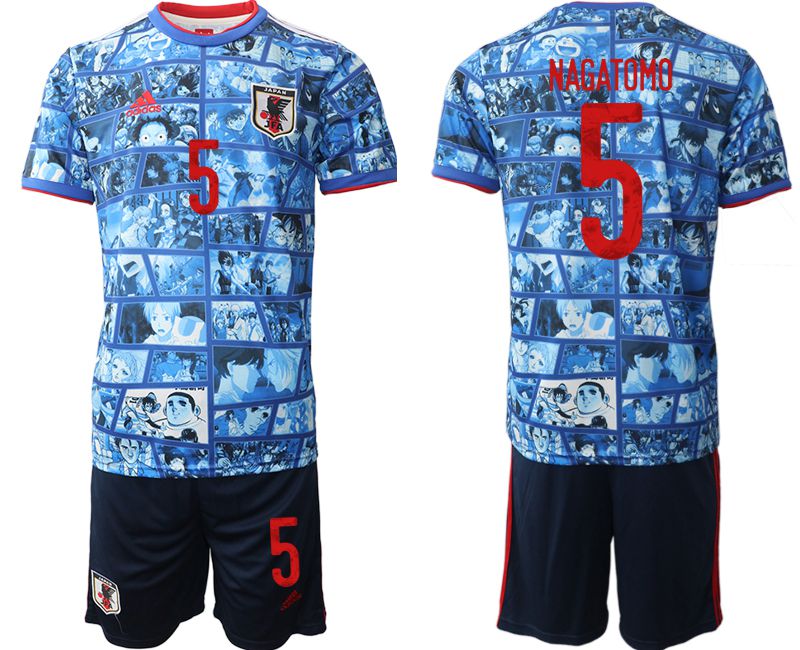 Men 2022 World Cup National Team Japan home blue 5 Soccer Jersey